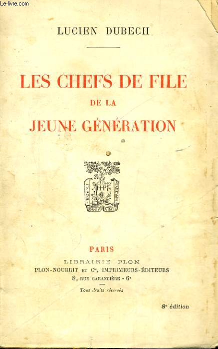 LES CHEFS DE FILE DE LA JEUNE GENERATION