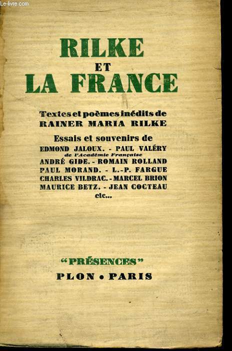 RILKE ET LA FRANCE