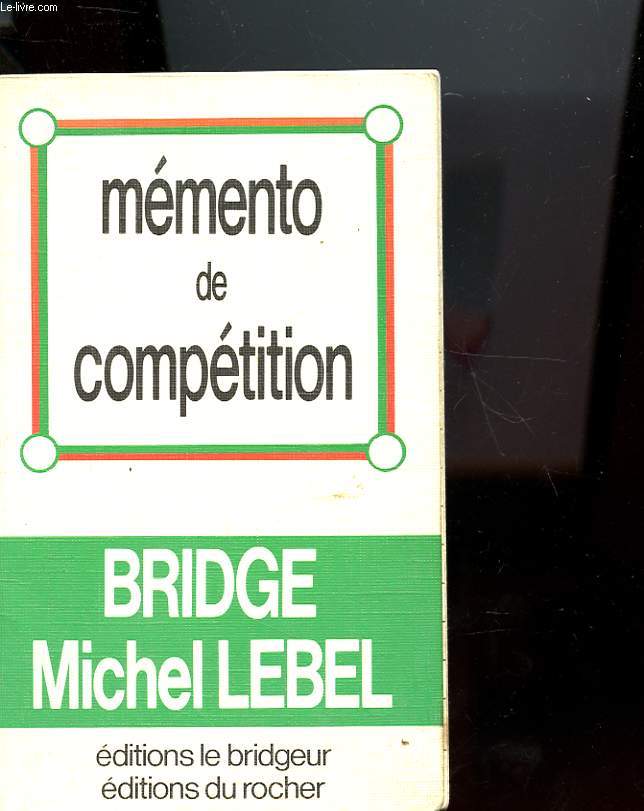 MEMENTO DE COMPETITION - BRIDGE