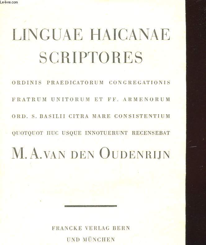 LINGUAE HAICANAE SCRIPTORES