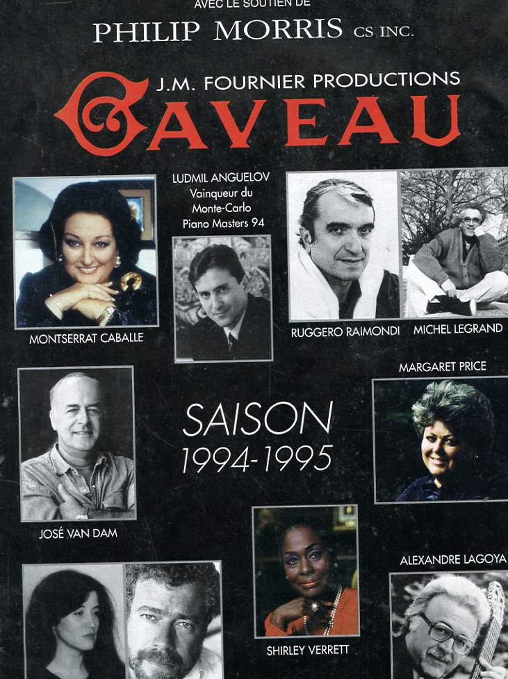 REVUE GAVEAU. SAISON 1994-1995