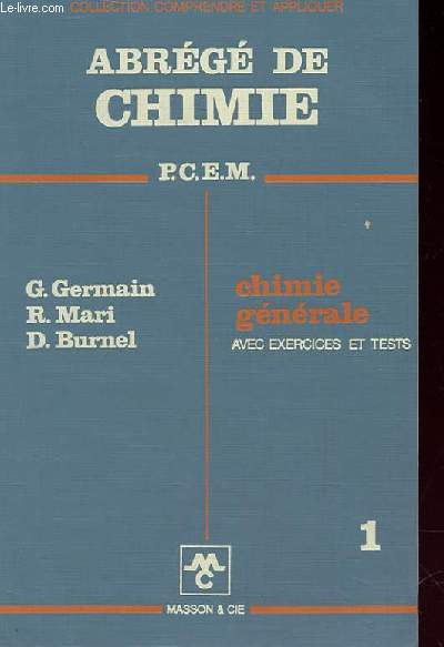 ABREGE DE CHIMIE P.C.E.M n1 - chimie gnral avec exercices et tests