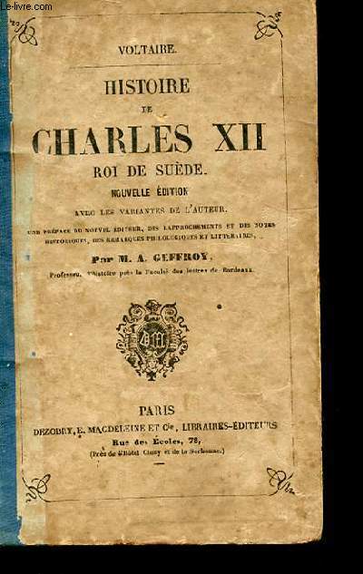 HISTOIRE DE CHARLES XII ROI DE SUEDE