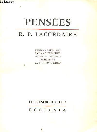 PENSEES. R. P. LACORDAIRE
