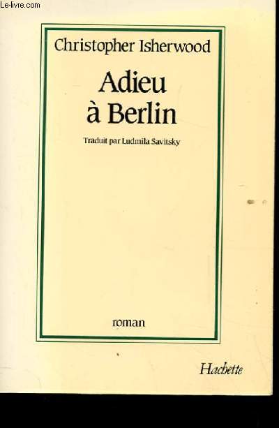 ADIEU A BERLIN.