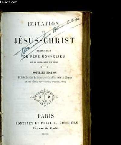 IMITATION DE JESUS-CHRIST. NOUVELLE EDITION