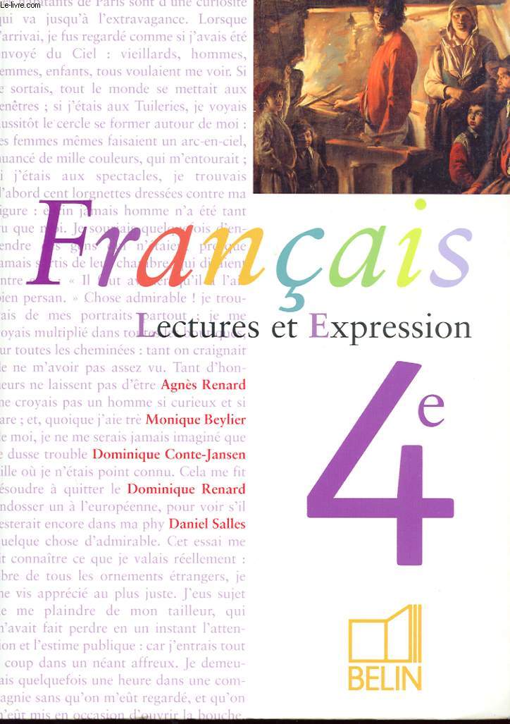 FRANCAIS. LECTURES ET EXPRESSION. 4E