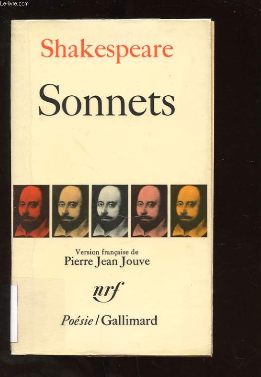 SONNETS. VERSION FRANCAISE DE PIERRE JEAN JOUVE