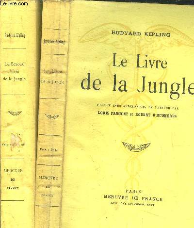 LE LIVRE DE LA JUNGLE + LE SECOND LIVRE DE LA JUNGLE - 2 VOLUMES