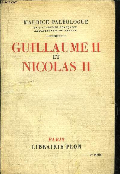 GUILLAUME II ET NICOLAS II