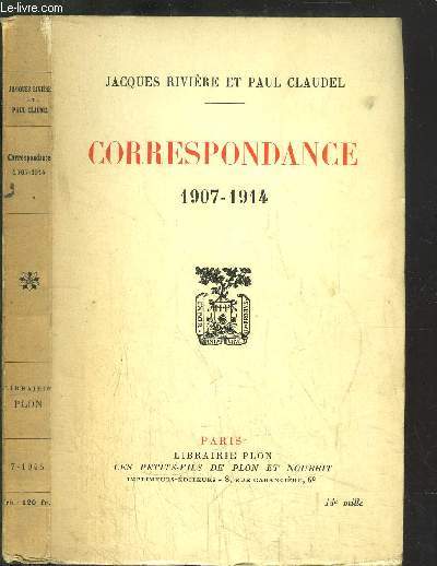 CORRESPONDANCE 1907-1914