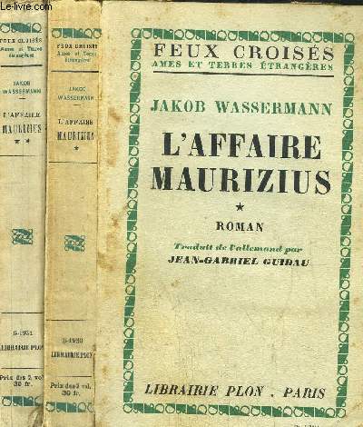 L'AFFAIRE MAURIZIUS - 2 VOLUMES - TOMES I+II