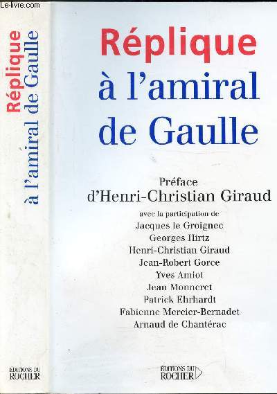 REPUBLIQUE A L'AMIRAL DE GAULLE