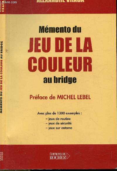 MEMENTO DU JEU DE LA COULEUR AU BRIDGE