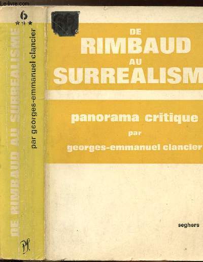 DE RIMBAUD AU SURREALISME - COLLECTION P.S. N6