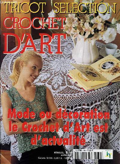 N280 - AVRIL 2001 - TRICOT SELECTION - CROCHET D'ART - MODE OU DECORATION - LE CROCHET D'ART EST D'ACTUALITE