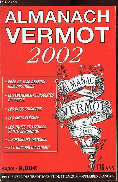 ALMANACH VERMOT - N 112 -2002