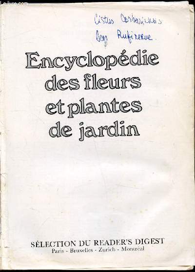 Encyclopdie des fleurs et plantes de jardin