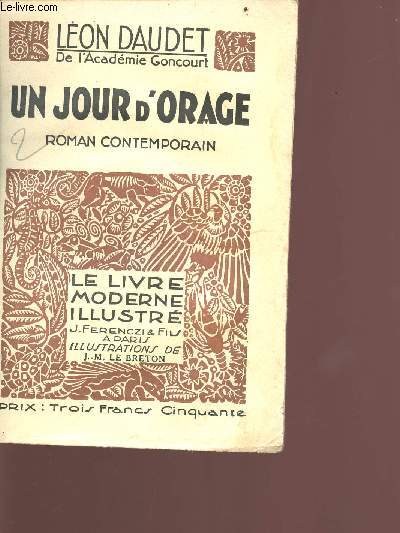 le livre moderne illustr n124 - Un jour d'orage - bois originaux en couleurs de J.M. Le Breton