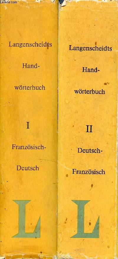 Langenscheidts Handwrterbuch Franzsisch en 2 tomes ( tome1+2) - Teil 1 Franzsisch-Deutsch - Teil 2: Deutsch-Franzsisch