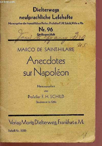 Anecdotes sur Napolon -