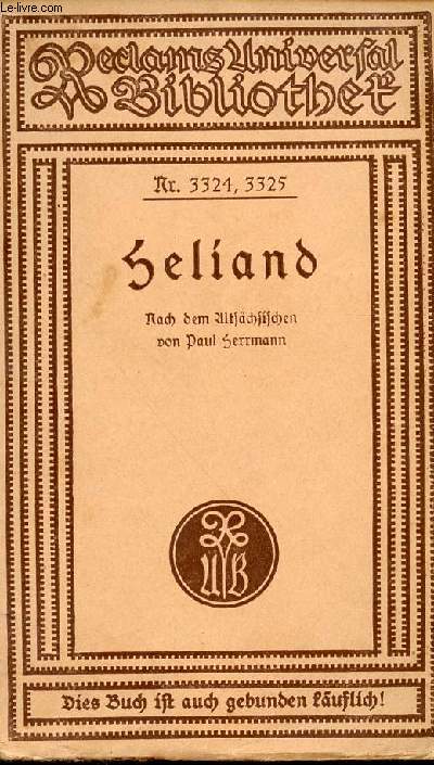 Heliand - Collection Reclams universal bibliothet'n3324,3325
