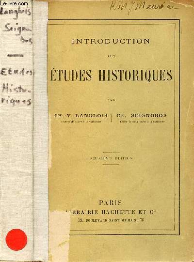 Introduction aux tudes historiques - 2e dition.