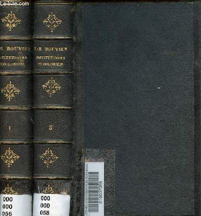 Institutiones theologicae ad usum seminariorum - En 2 tomes (2 volumes) - Tomus Primus + Tomus Tertius.