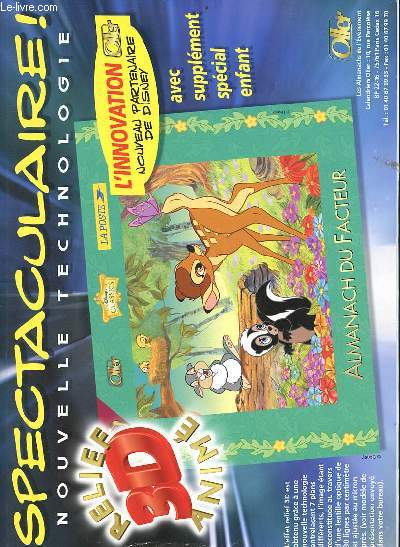 Oller les almanachs de l'vnement 2001 - Almanach du facteur - spectaculaire ! nouvelle technologie relief 3d anim avec supplment spcia enfant.