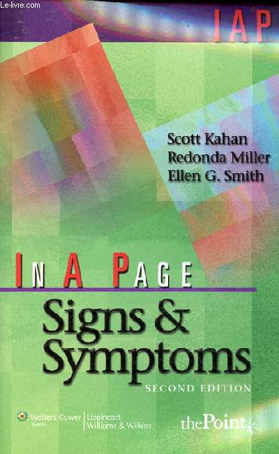 In a page signs and symptoms - second edition.