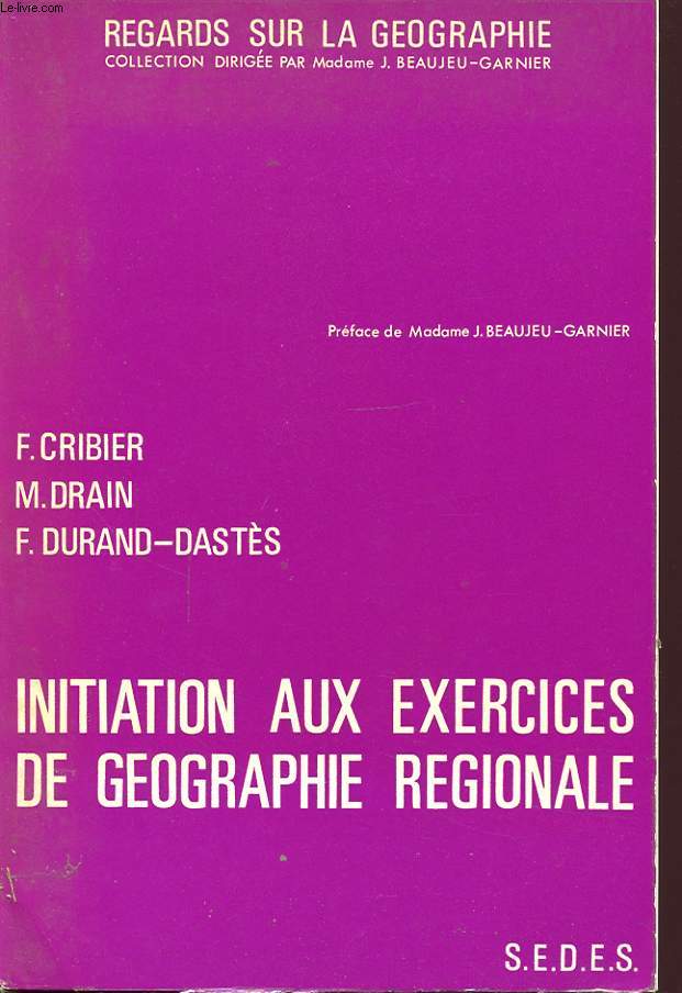 INITIATION AUX EXERCICES DE GEOGRAPHIE REGIONALE