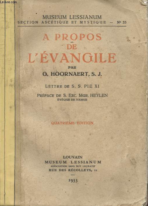 A PROPOS DE L EVANGILE