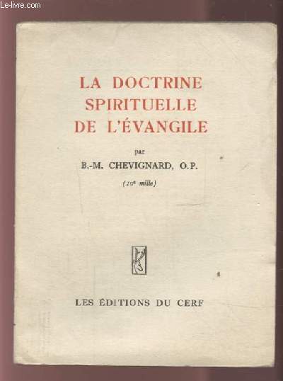 LA DOCTRINE SPIRITUELLE DE L'EVANGILE.