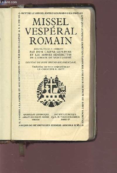 MISSEL VESPERAL ROMAIN - N500-3.