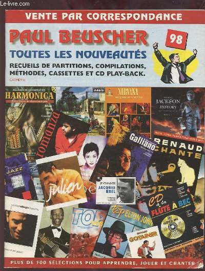 CATALOGUE PAUL BEUSCHER - TOUTE LES NOUVEAUTES : RECUEILS DE PARTITIONS, COMPILATIONS, METHODES, CASSETTES ET CD PLAY BACK.