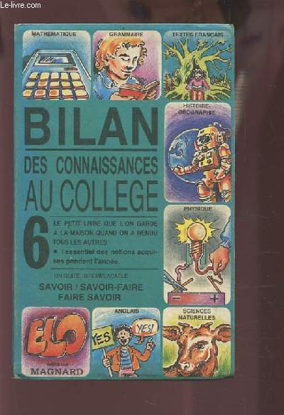 BILAN DES CONNAISSANCES AU COLLEGE - 6.