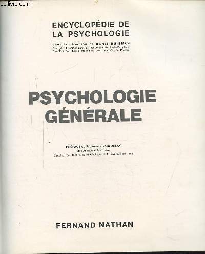 PSYCHOLOGIE GENERALE.