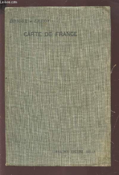CARTE DE FRANCE - EN TISSUS.