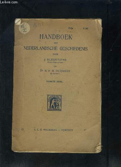 HANDBOEK DER NEDERLANDSCHE GESCHIEDENIS- Texte en allemand