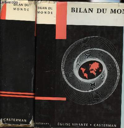 BILAN DU MONDE -1958-1959 - EN 2 VOLUMES (TOMES 1 + 2) /LA GRANDE EDITION ILLUSTREE DE LA BIBLE DE JERUSALEM - ENCYCLOPEDIE CATHOLIQUE DU MONDE CHRETIEN - EGLISE VIVANTE / CASTERMAN