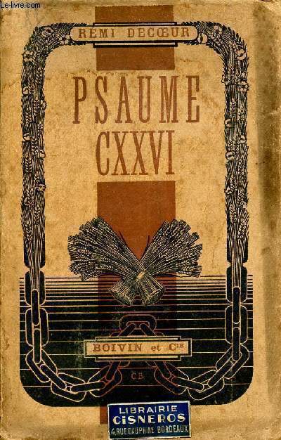 PSAUME CXXVI - PROSES DE CAPTIVITE