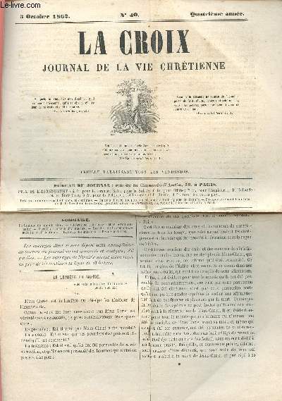 LA CROIX N40 - 3 OCT 1862
