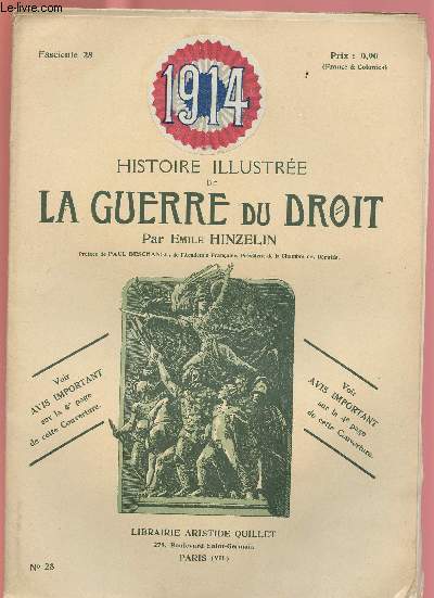 1914- HISTOIRE ILLUSTREE DE LA GUERRE DU DROIT N28