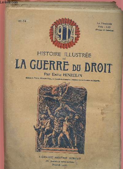 1914- HISTOIRE ILLUSTREE DE LA GUERRE DU DROIT N49/54