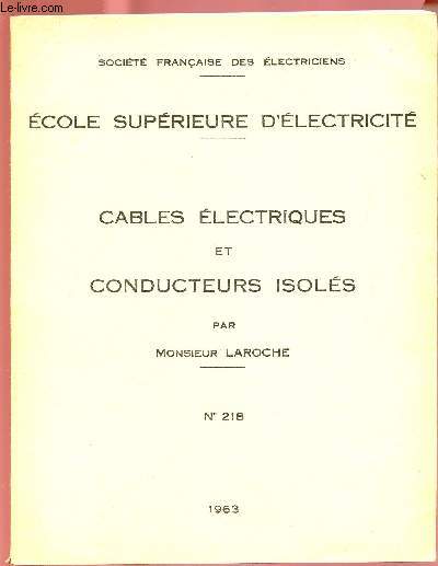 CABLES ELECTRIQUES ET CONDUCTEURS ISOLES - N218