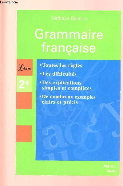 GRAMMAIRE FRANCAISE