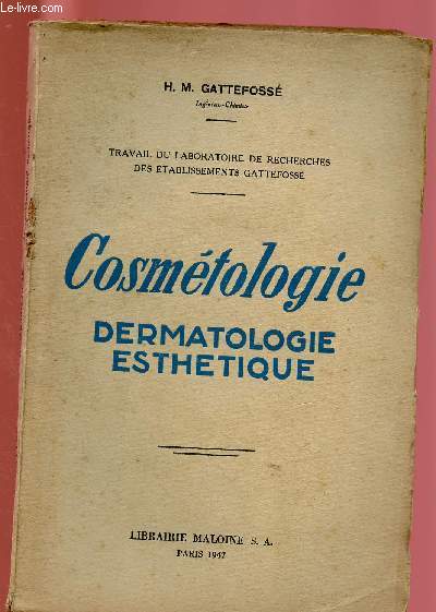COSMETOLOGIE : DERMATOLOGUE, ESTHETIQUE