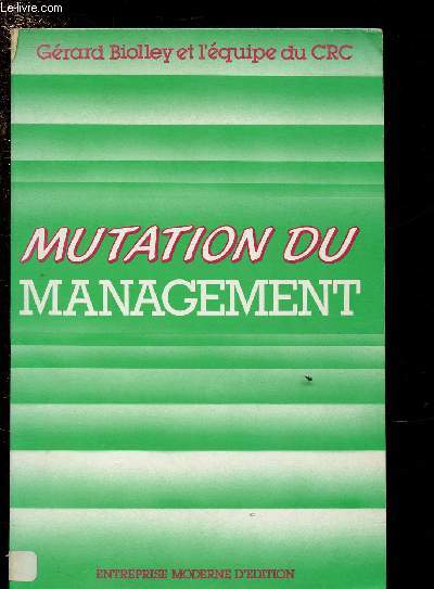 MUTATION DU MANAGEMENT