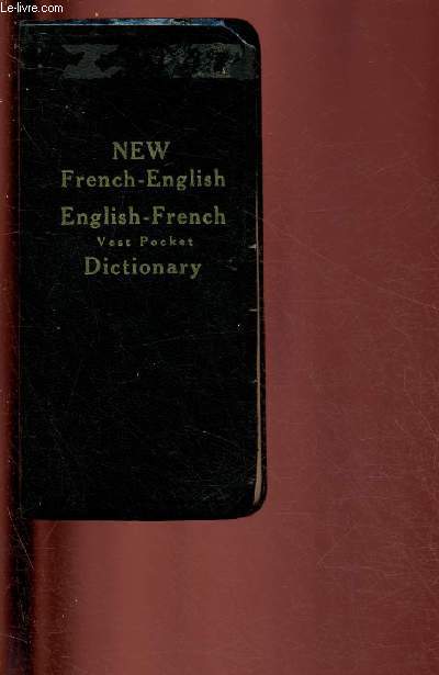 NEW FRENCH-ENGLISH - ENGLISH-FRENCH VEST POCKET DICTIONARY
