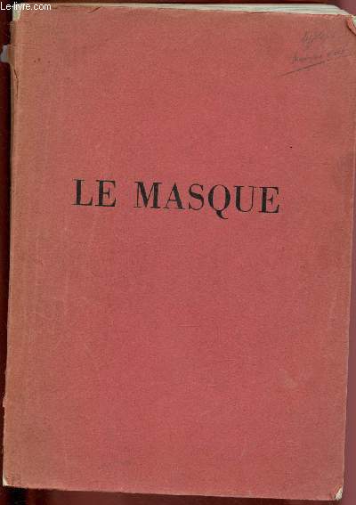 CATALOGUE D'EXPOSITION - MUSEE GUIMET - PARIS - DECEMBRE 1959 - MAI 1960 - LE MASQUE